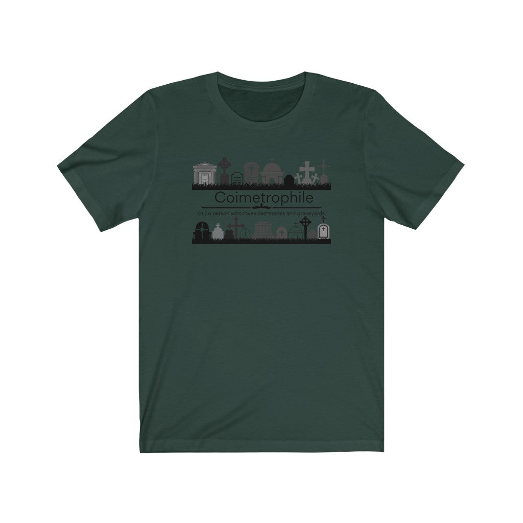 Coimetrophile II - cemetery and graveyard lover T-shirt