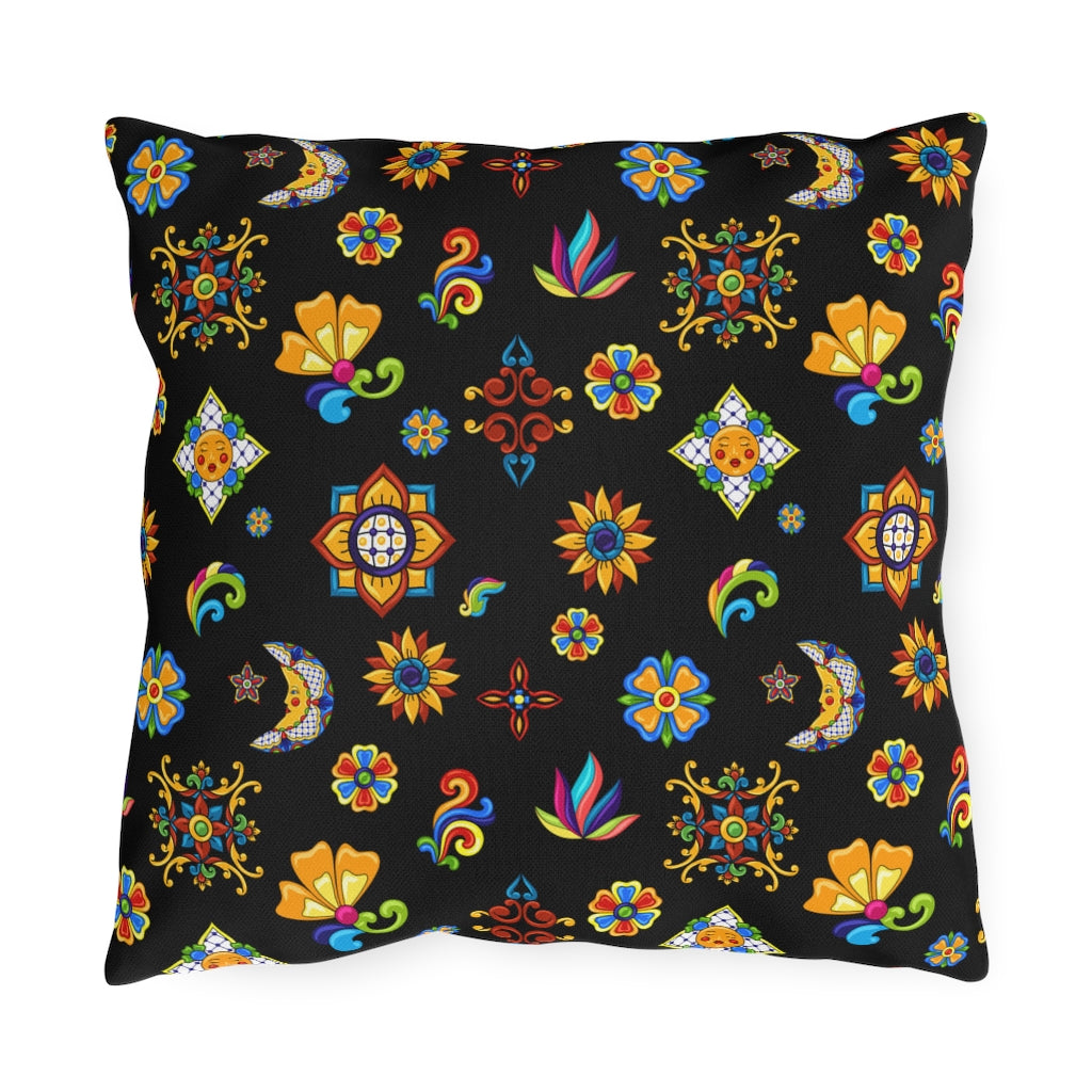 Talavera Mexican Tile Inspired Outdoor Pillows