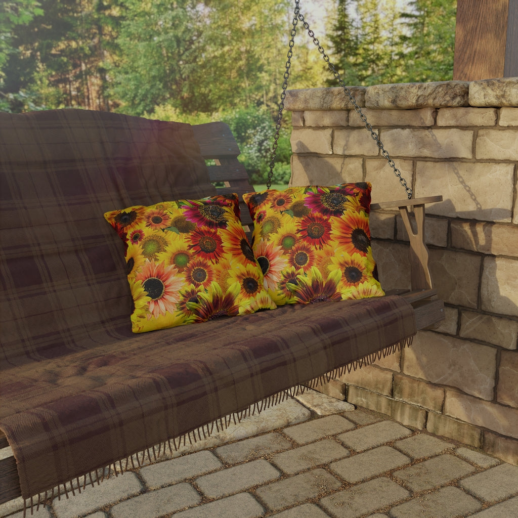 Sunflowers Galore Outdoor Pillows
