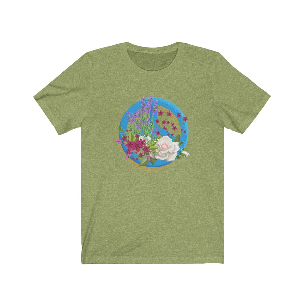 Floral Peace Sign T-shirt