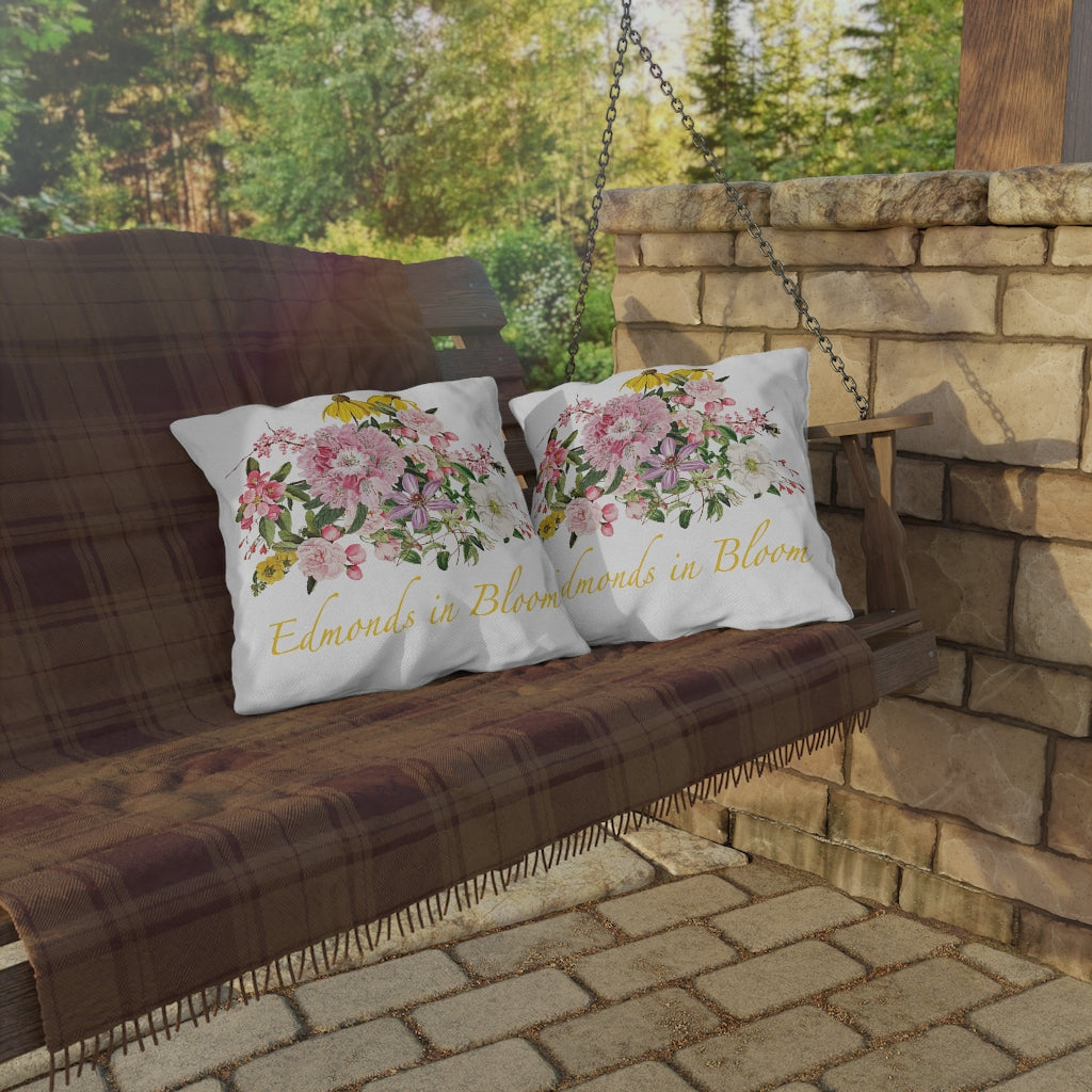 Edmonds in Bloom Outdoor Pillows