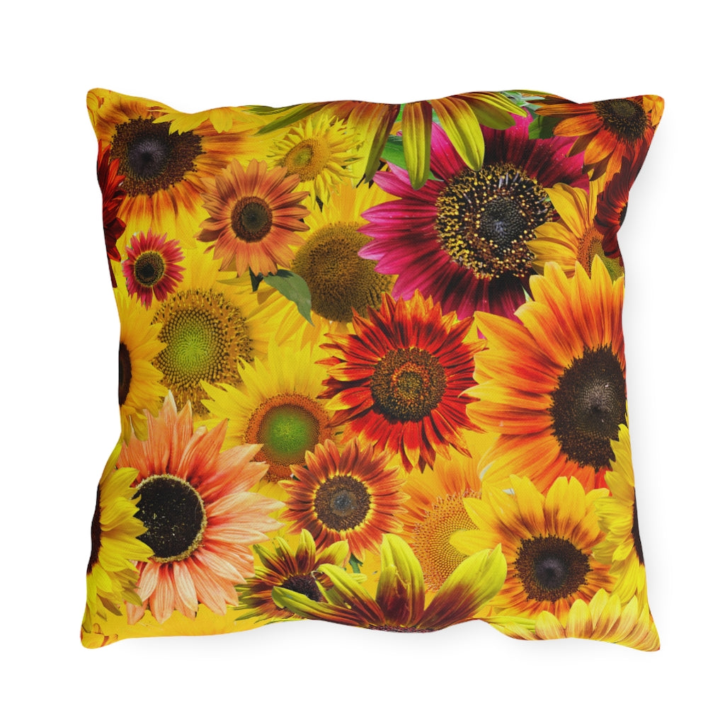 Sunflowers Galore Outdoor Pillows