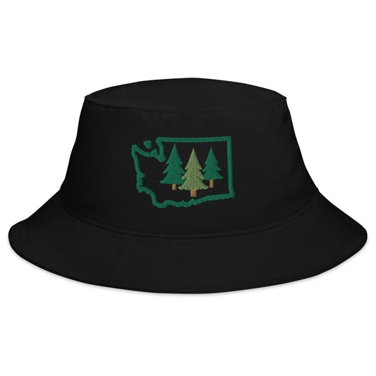 Washington State Trees Bucket Hat