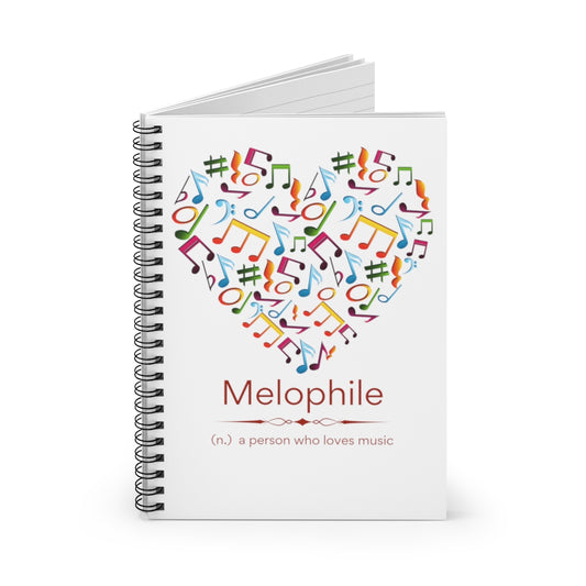 Melophile Spiral Notebook - Ruled Line