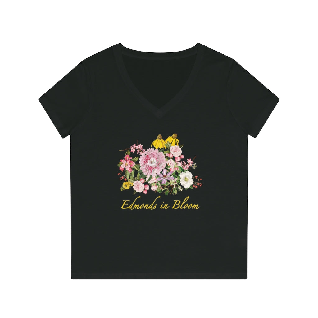 Edmonds in Bloom Women's V-Neck T-Shirt