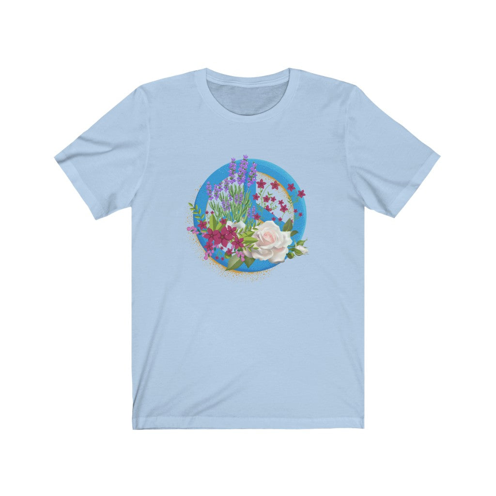 Floral Peace Sign T-shirt