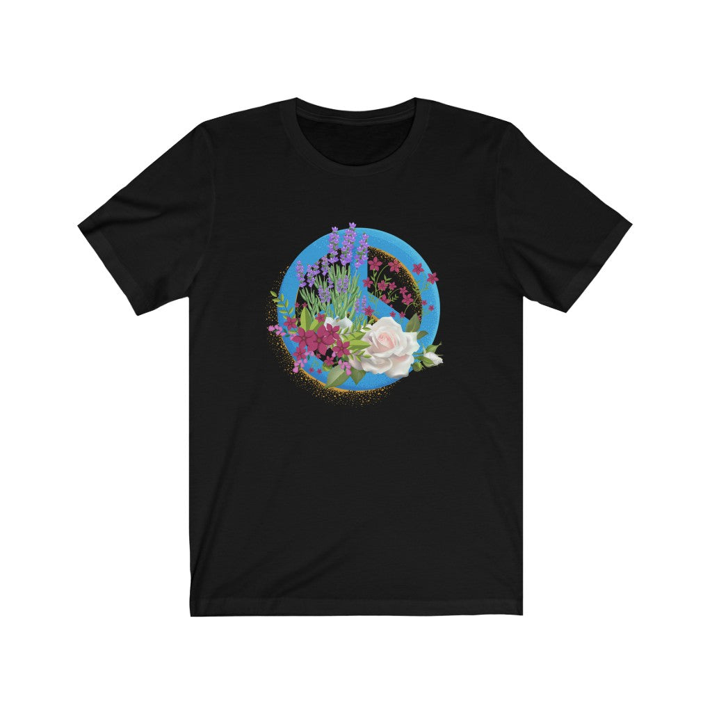 Floral Peace Sign T-shirt