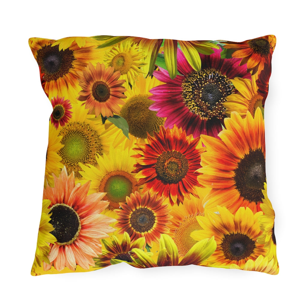 Sunflowers Galore Outdoor Pillows