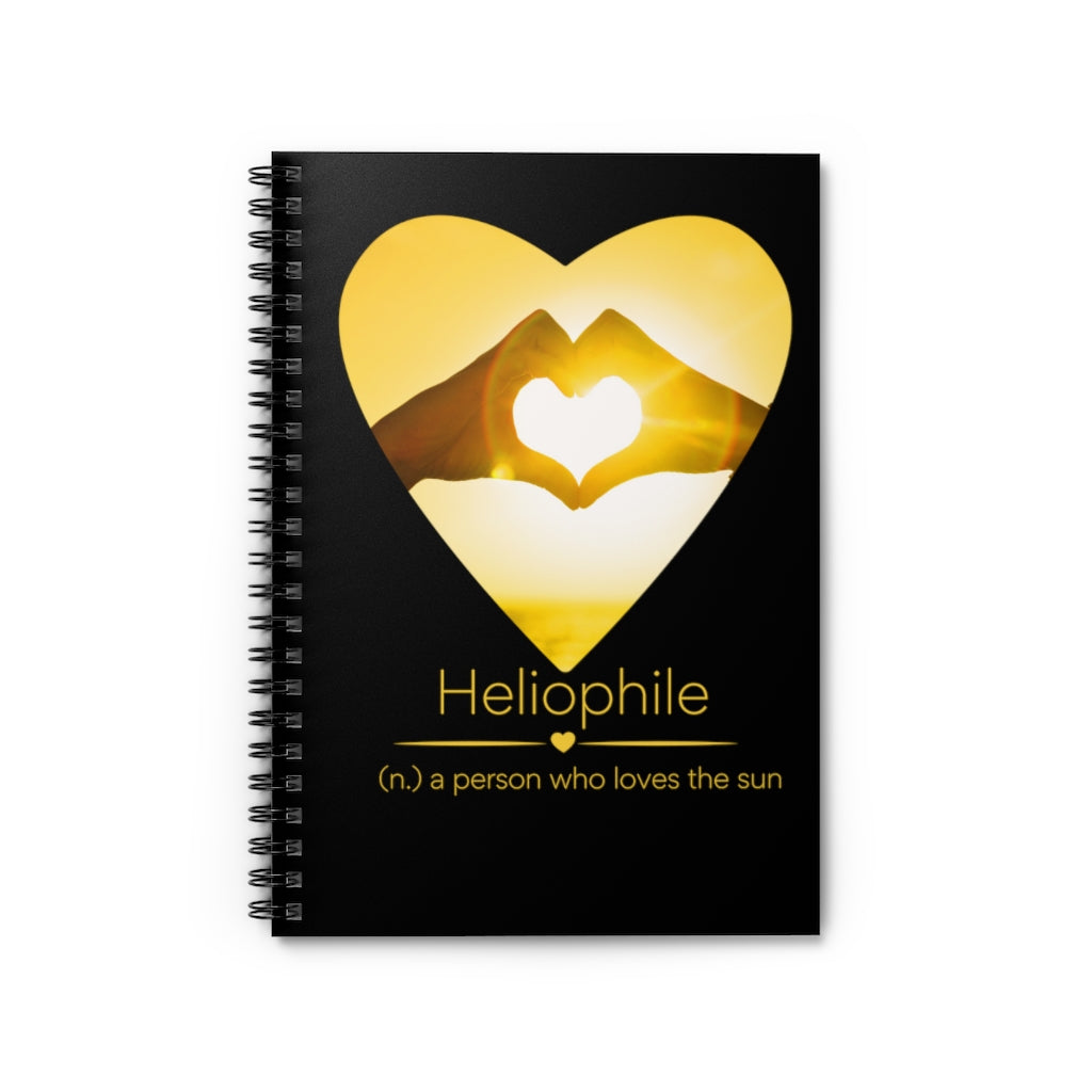 Heliophile - Sun Lover Spiral Notebook - Ruled Line