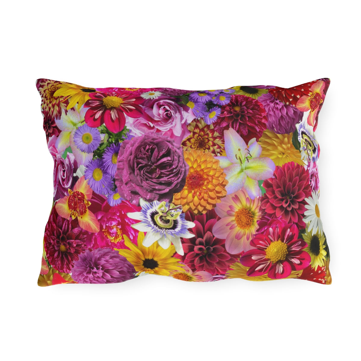 Peace-Full Flowers Outdoor Pillows