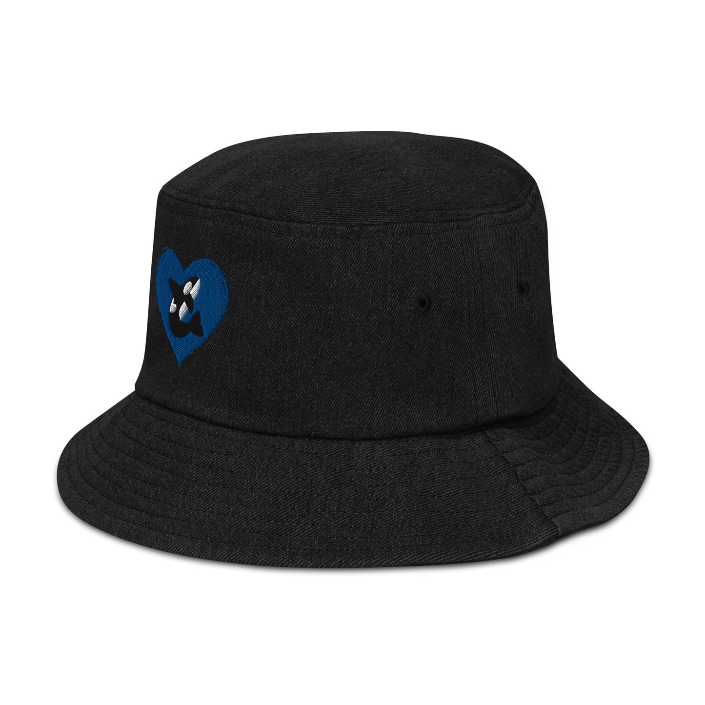 Orca Heart Denim bucket hat