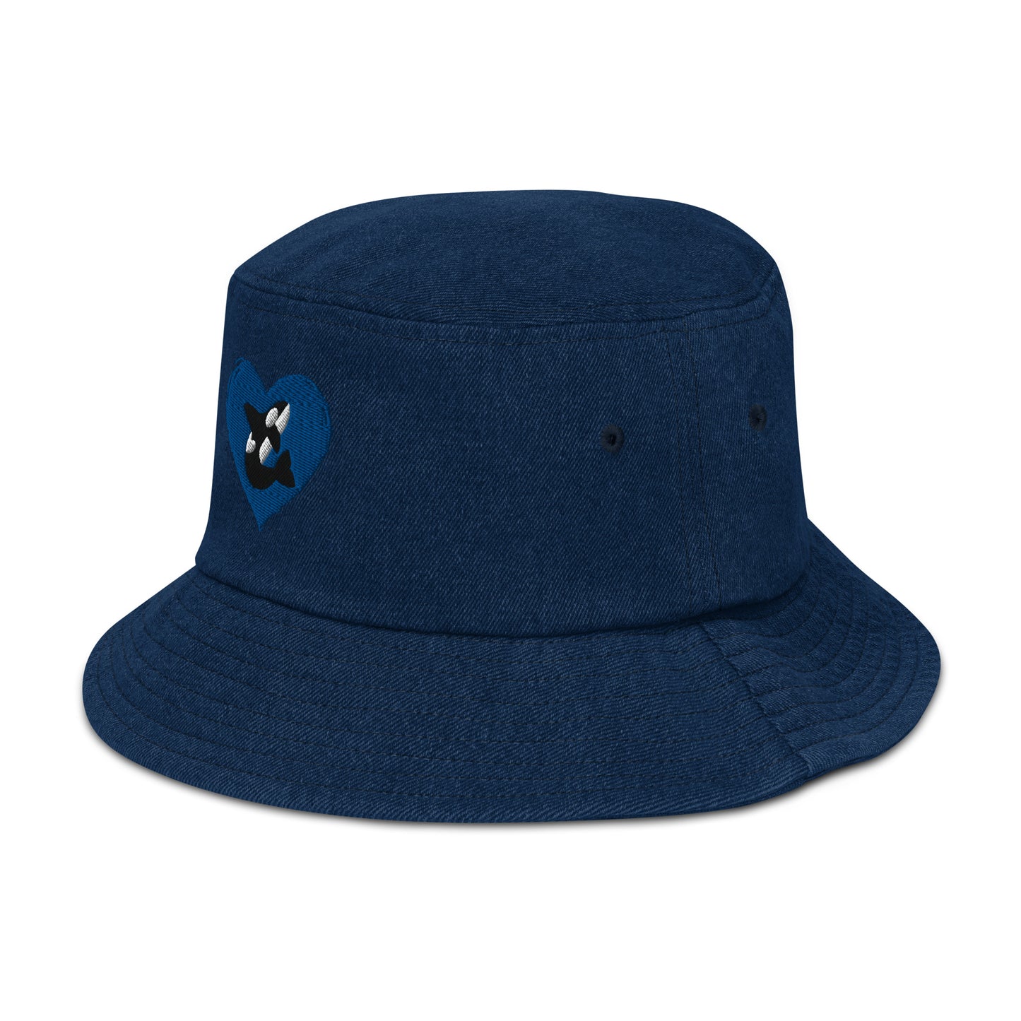 Orca Heart Denim bucket hat