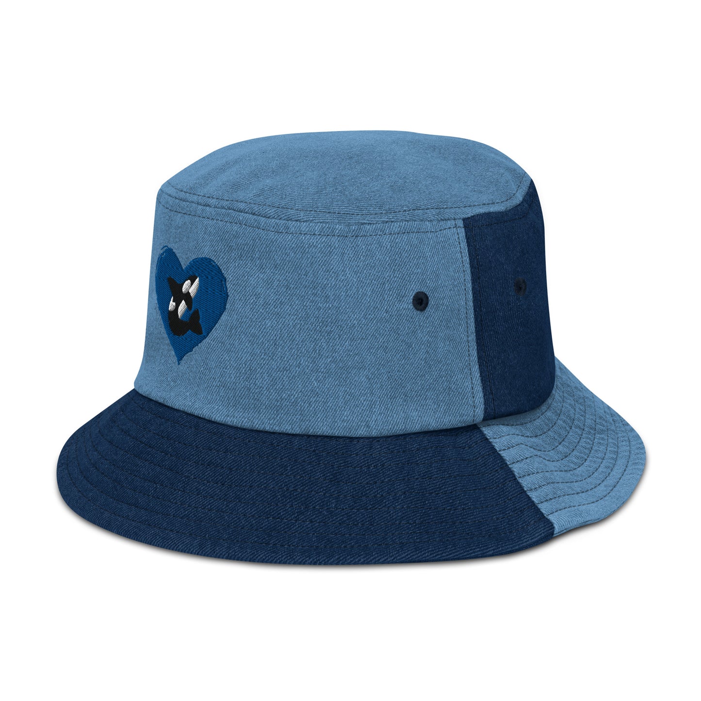 Orca Heart Denim bucket hat