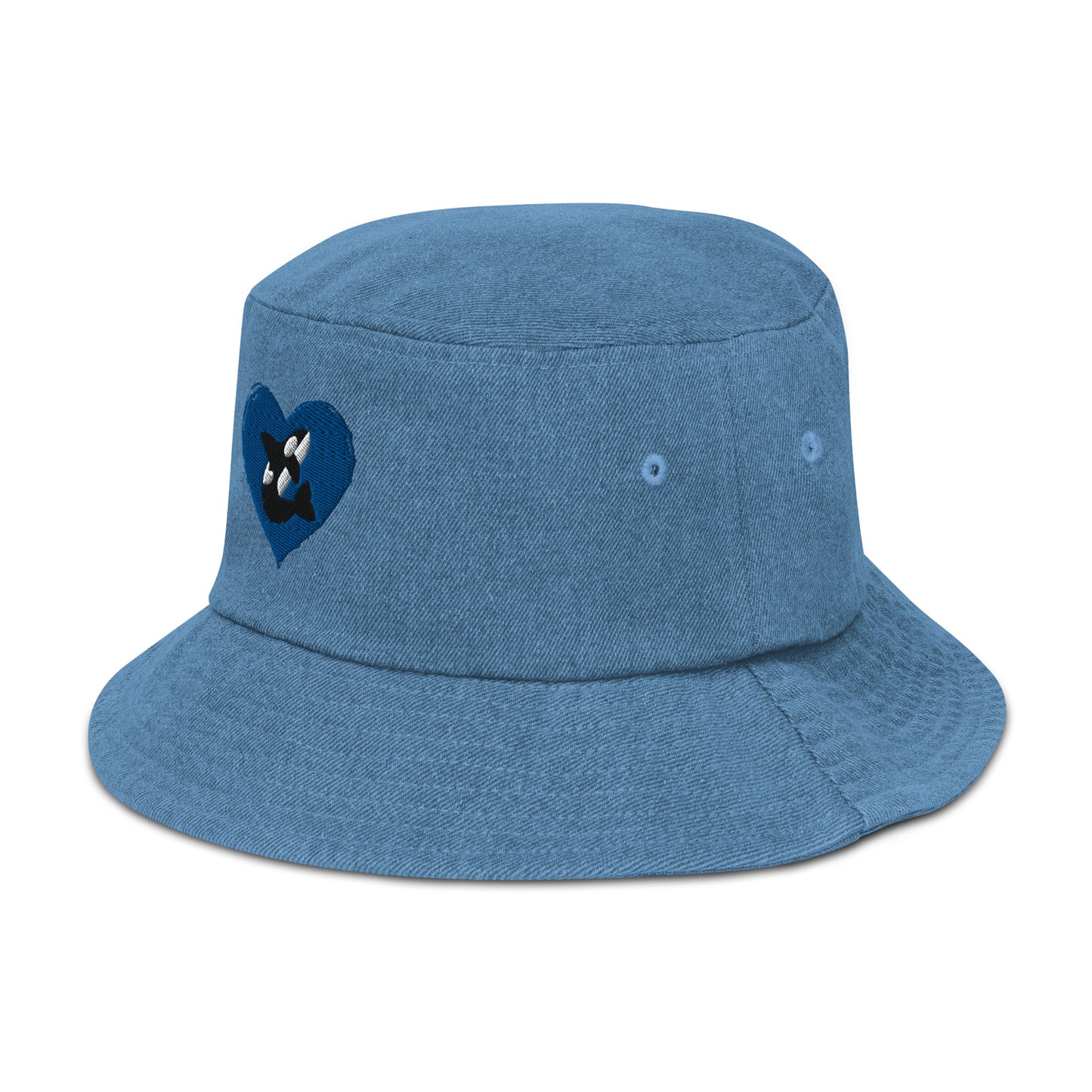 Orca Heart Denim bucket hat