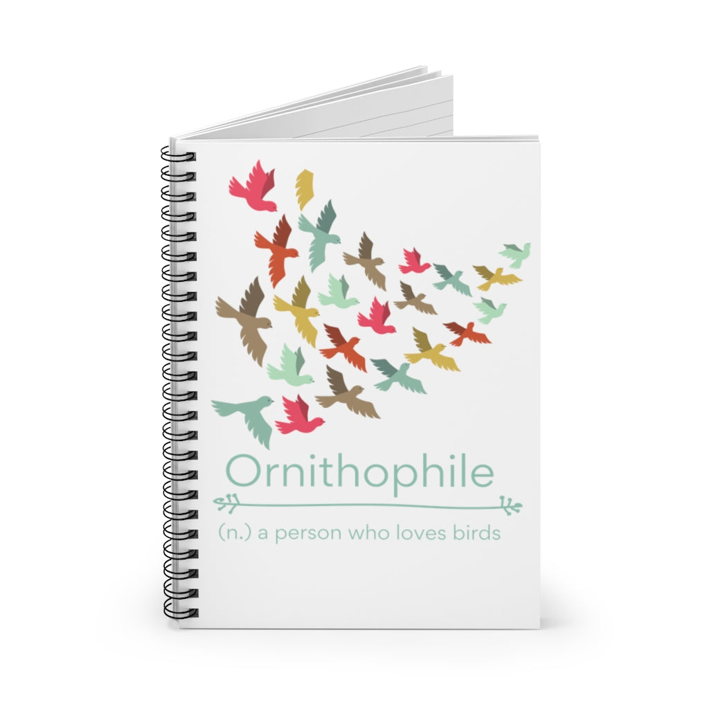 Ornithophile Spiral Notebook - Ruled Line