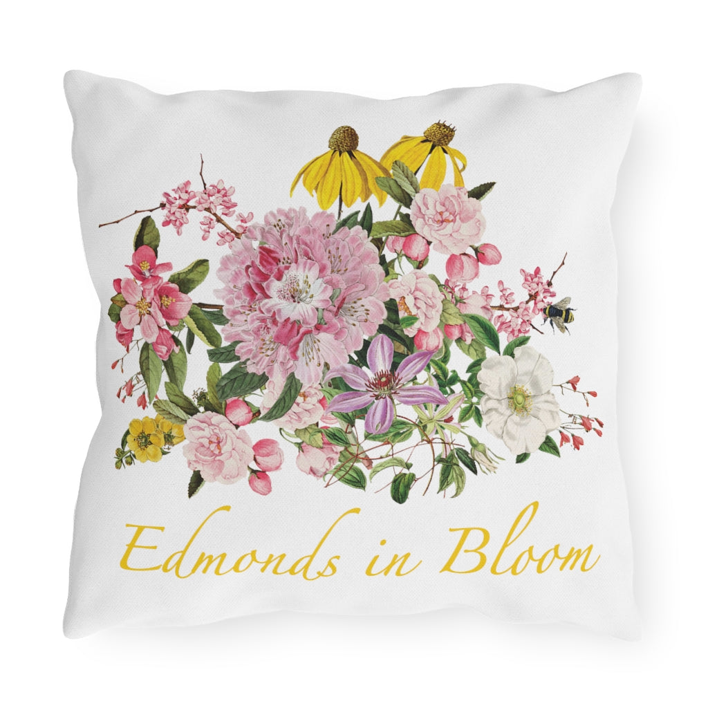 Edmonds in Bloom Outdoor Pillows