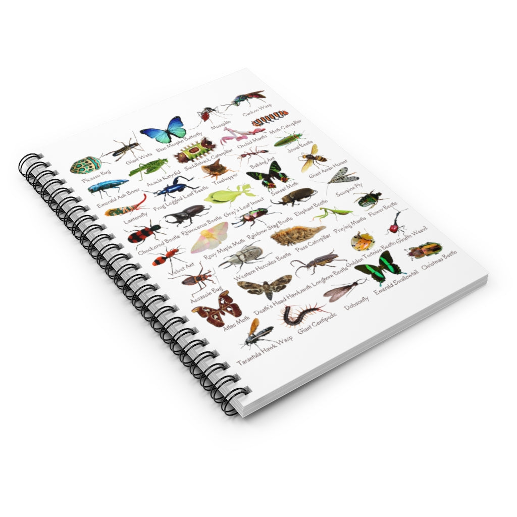 Impressive Insects Spiral Notebook - Ruled Line