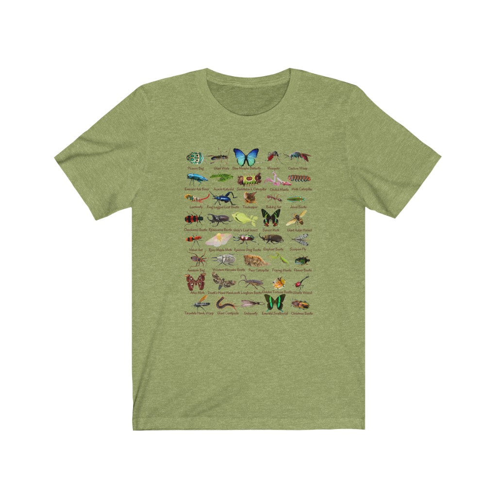 Impressive Insects T-shirt with 40 cool bugs