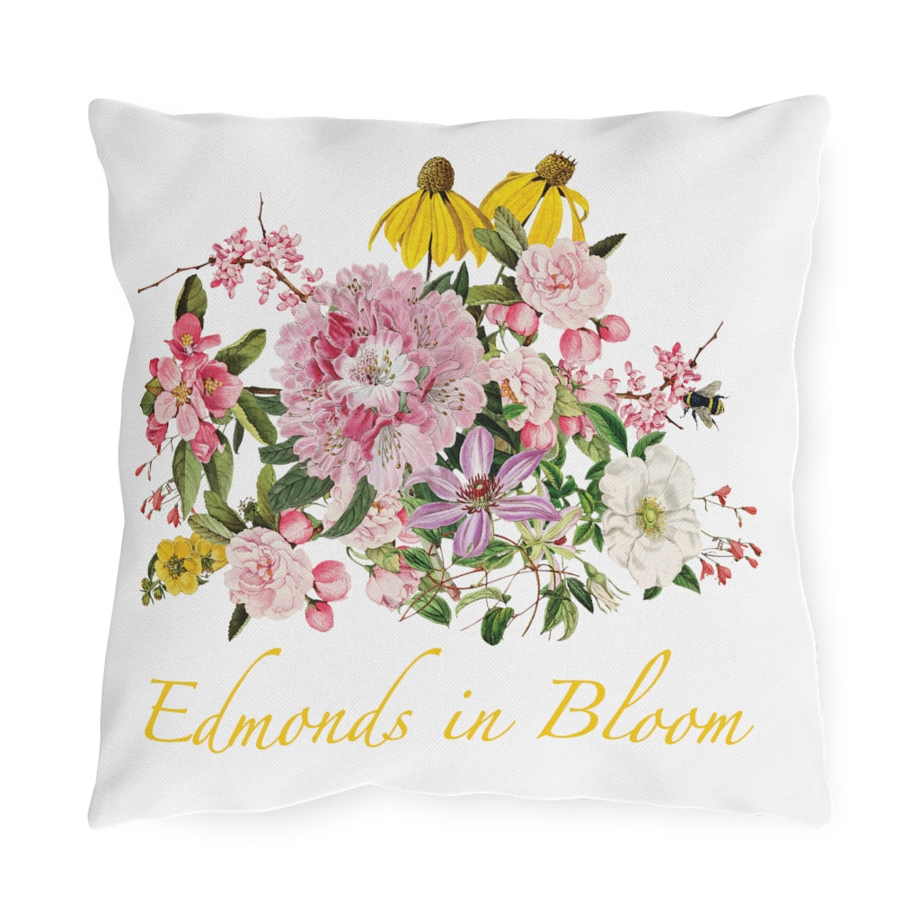 Edmonds in Bloom Outdoor Pillows