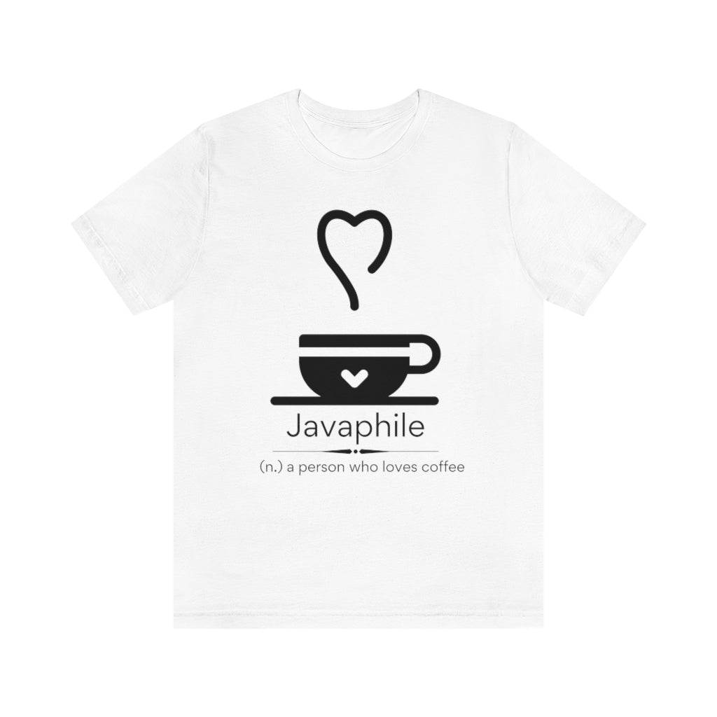 Javaphile - coffee lover T-shirt