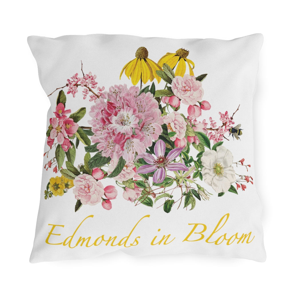 Edmonds in Bloom Outdoor Pillows