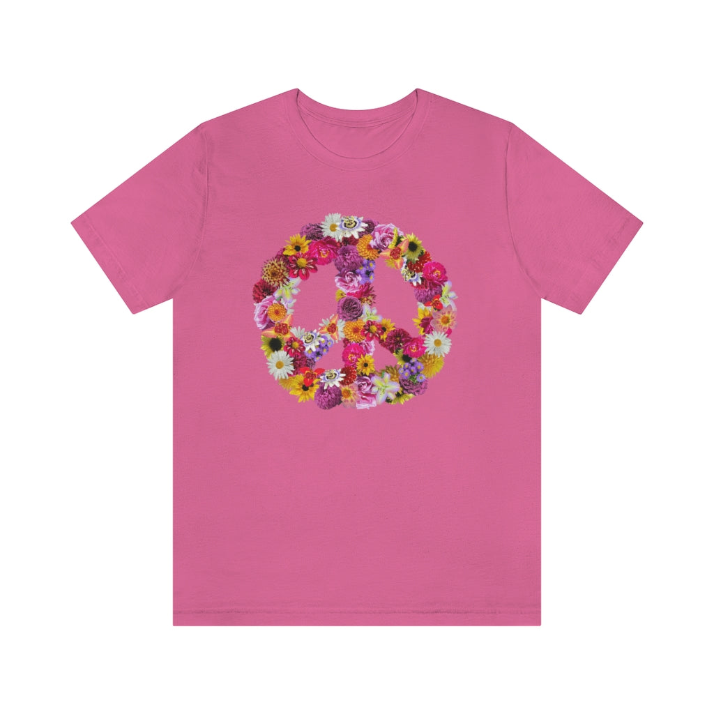 Flowery Peace Sign T-shirt