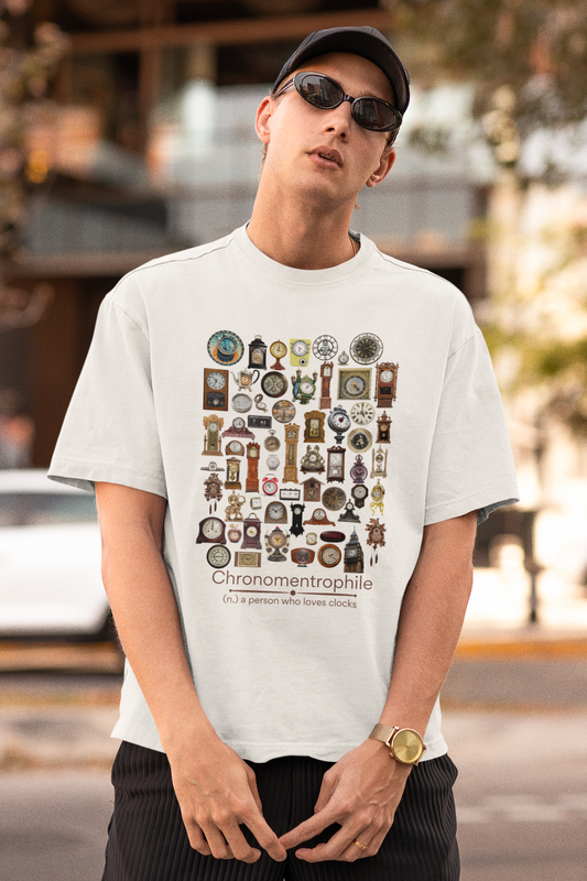 Chronomentrophile (Realistic) - clock lover T-shirt