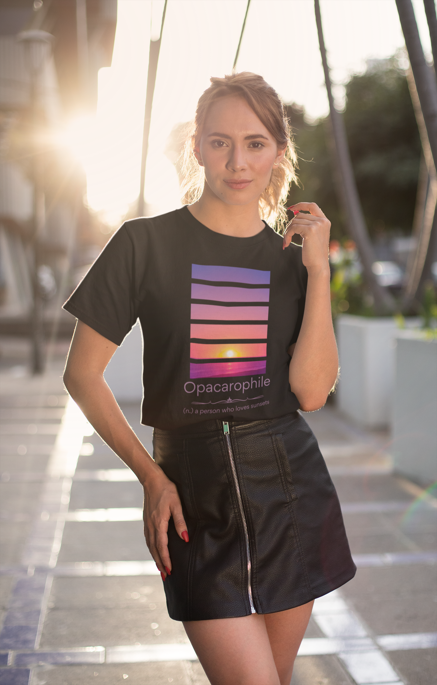 Opacarophile II - sunset lover T-shirt