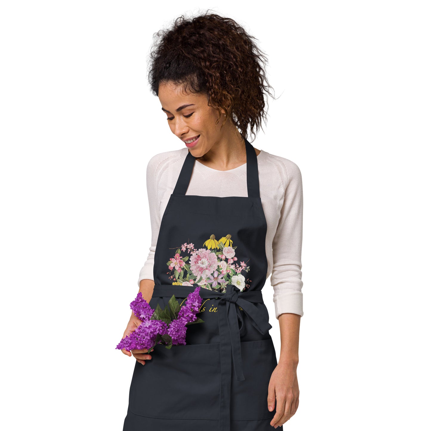 Edmonds in Bloom Organic cotton apron