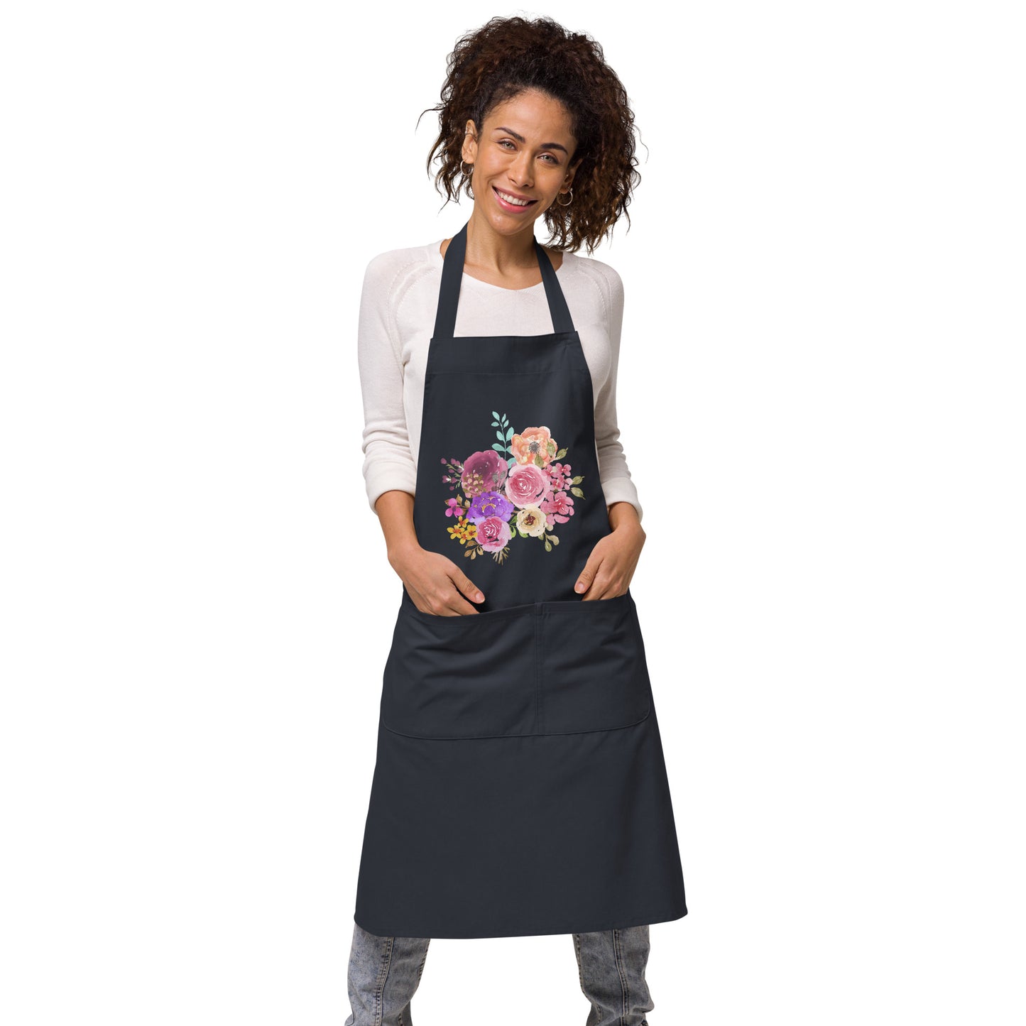 Floral Garden Organic cotton apron