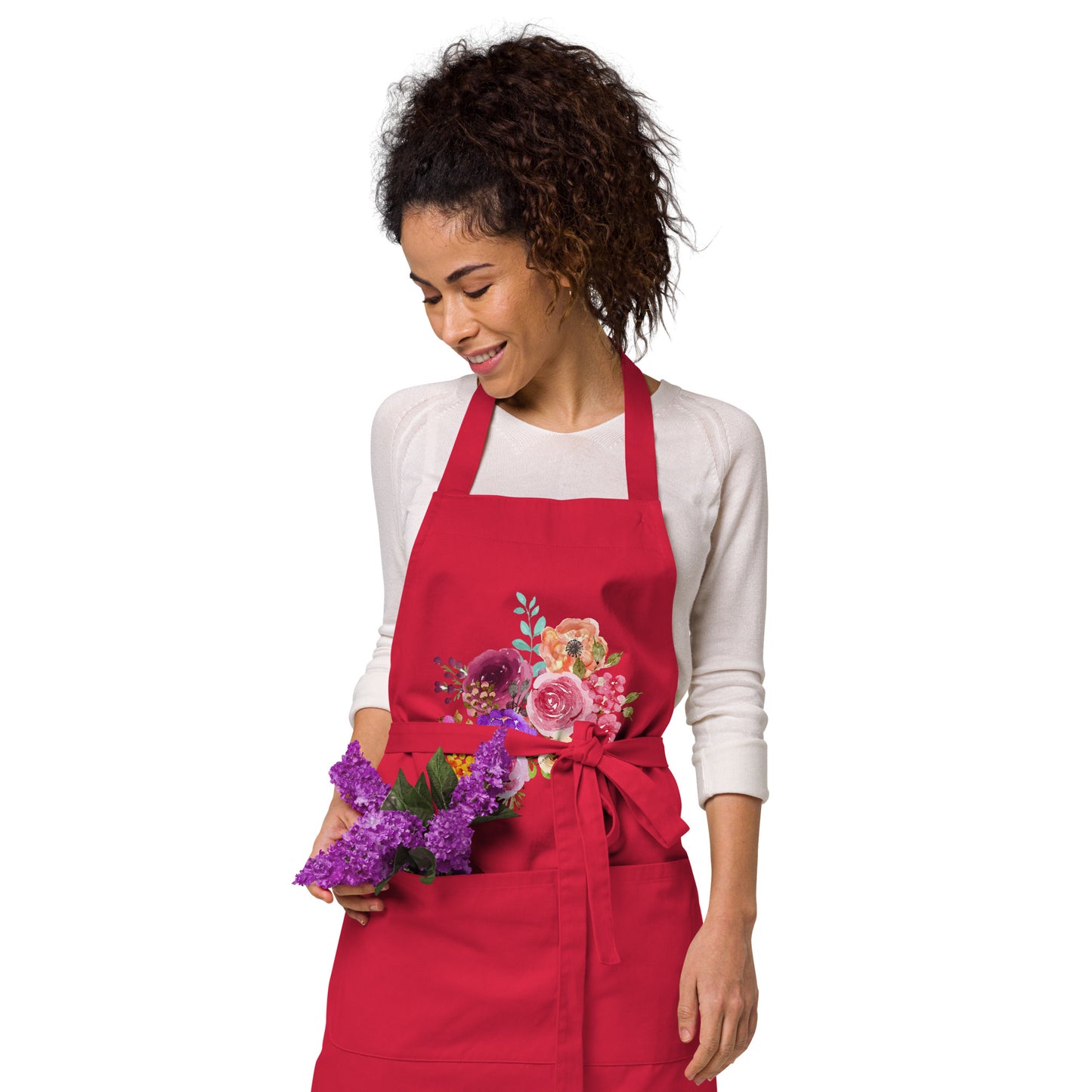 Floral Garden Organic cotton apron