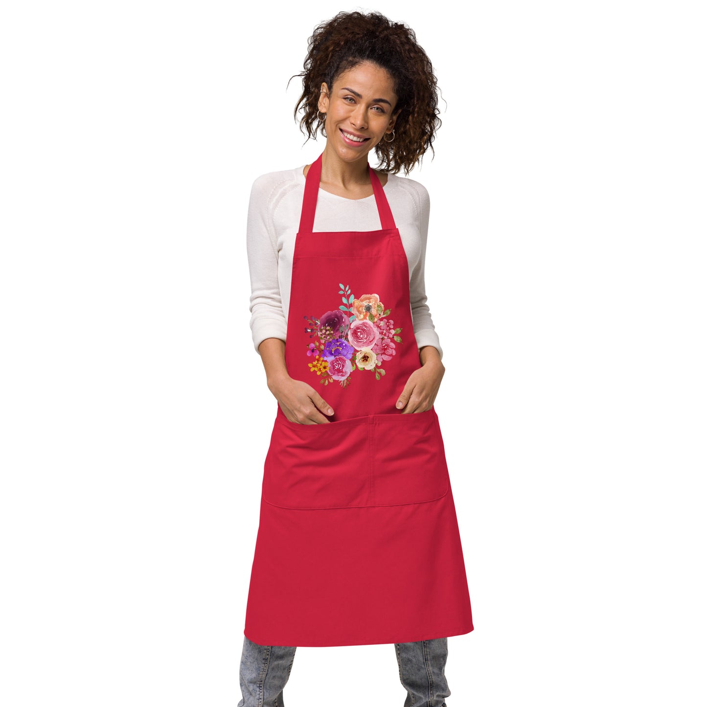 Floral Garden Organic cotton apron