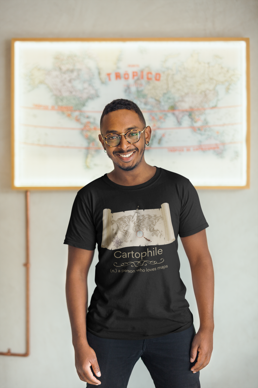 Cartophile - map lover T-shirt