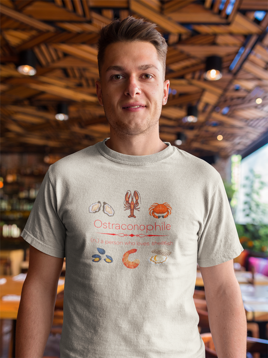 Ostraconophile - shellfish lover T-shirt