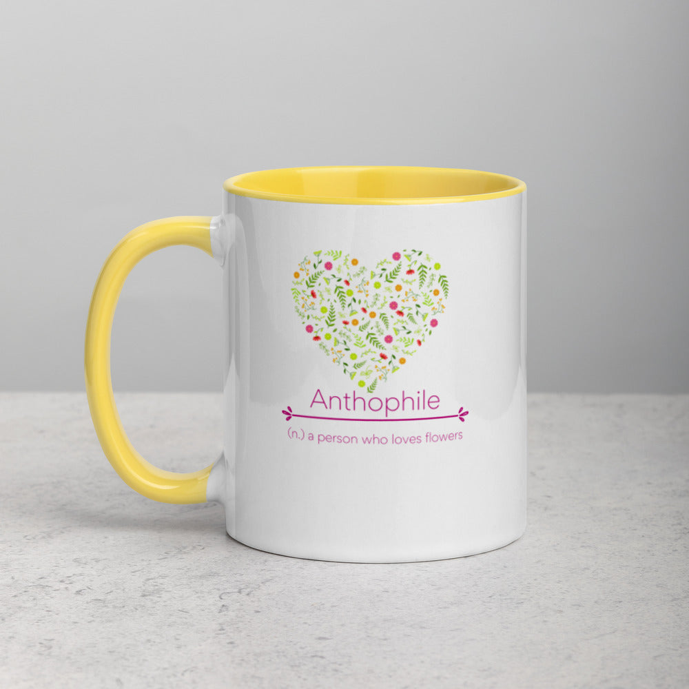 Anthophile flower lover mug